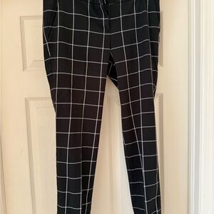 Mercer and Madison Black Checkered Pants
